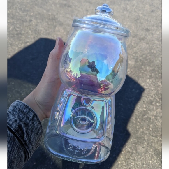 Target Dollar Spot NEW Halloween Iridescent Gumball Machine Candy Jar Bullseye - Picture 2 of 2